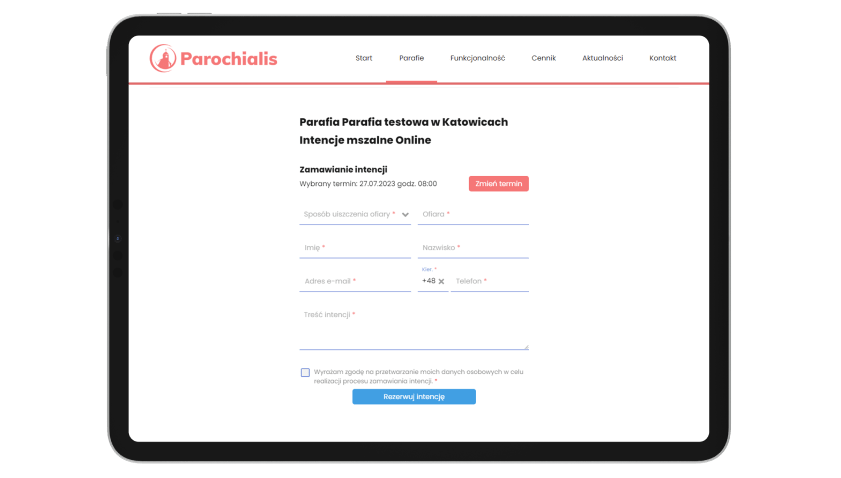 Zamawianie intencji mszalnych przez Internet - Online. Płatności elektroniczne Cashbill Zamawianie intencji mszalnych przez Internet - Online. Płatności elektroniczne Cashbill